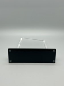 جائزة أكريليك شفافة أنيقة بقاعدة سوداء قابلة للتخصيص بالكامل مع نقش بالأشعة فوق البنفسجية صديقة للبيئة جوائز مؤسسية احترافية - Product Image 5