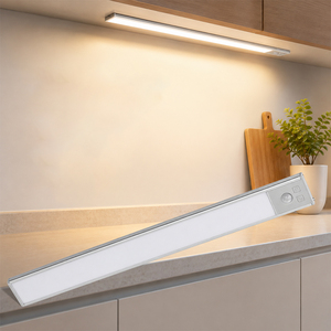 Luz LED Ultra Delgada Recargable con Sensor de <span class=keywords><strong>Movimiento</strong></span> para Gabinete, 3CCT, Regulable, Tipo Barra, con Conexión Tipo-C - Product Image 1