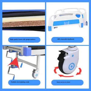 Hengyuan Medical 2 Cranks Manual Mesh Hospital Bed