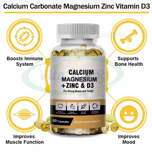 VitaSpring özel etiket <span class=keywords><strong>Ca</strong></span> <span class=keywords><strong>mg</strong></span> <span class=keywords><strong>Zn</strong></span> D3 bağışıklık takviyesi kalsiyum karbonat magnezyum çinko vitamini D3 kapsüller için güçlü kemik - Product Image 3