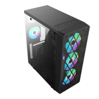 24 Years Factory with RGB Fan Type C Tempered Class Metal Structure Gaming case