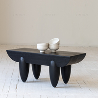 Meubles de style européen, meubles de salon, artisanat d'art, table d'appoint, table basse en bois