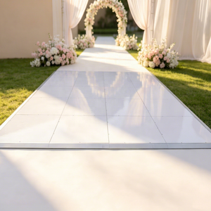 Plancher de danse moderne en contreplaqué blanc brillant de qualité supérieure pour mariages, banquets, fêtes, extérieur, écoles, hôtels – Vente directe usine, offre spéciale - Product Image 1