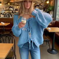 Nouveau cardigan en maille 500g respirant et anti-boulochage, col rond, couleur unie, décontracté, idéal pour les trajets quotidiens