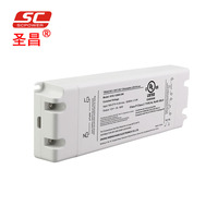 60W A MENÉ L'alimentation d'énergie en plastique 100V à 227V CONDUIT Conducteur De Bande 12VDC 24V Basse Tension LED conducteur