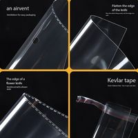 Sachets OPP transparents recyclables autocollants de qualité alimentaire, imprimés en gravure avec logo personnalisé, pour emballage cadeau, vente en gros d'usine, approvisionnement en vrac