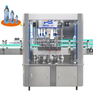 Machine de dépose d'étiquettes pour bouteilles, thermofusible, modèle linéaire, opp, thermofusible