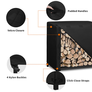 Taille Personnalisable Étanche <span class=keywords><strong>Bois</strong></span> <span class=keywords><strong>de</strong></span> <span class=keywords><strong>Chauffage</strong></span> Rack Snow Protector Patio Log Rack Cover - Product Image 4