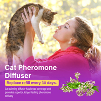 Personnalisez le diffuseur de phéromone calmant de chat de trois caractéristiques pour le chat
