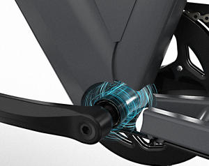 Vélo électrique de ville et de randonnée à assistance au pédalage, moteur arrière à charge rapide, frein hydraulique à capteur de couple à faible cadre, 8 vitesses, porte-bagages arrière - Product Image 5