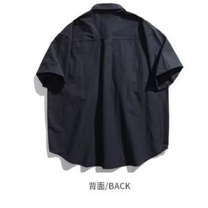Chemise-veste décontractée polyvalente pour homme, style japonais rétro, manches longues ou courtes, tendance été 2024, pour l'extérieur - Product Image 5