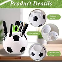 Porte-stylo en forme de ballon de football, organisateur de bureau en forme de ballon de football, tasse pour étudiants, décoration de table d'étude, cadeaux promotionnels souvenirs