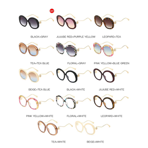 Senior Sense Popular Sunglasses Retro Metal Glasses Women Trend Sunglasses <b>Sunscreen</b> - Product Image 5