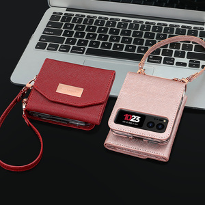 VIETAO Étui portefeuille en cuir PU le plus vendu avec dragonne antichoc de luxe pour Motorola Moto Razr 40 - Product Image 6