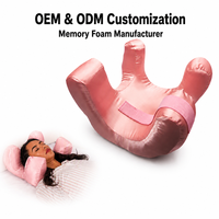 HUAJU Offre Spéciale Oreiller en Mousse à Mémoire de Forme Multifonctionnel en Polyester Confortable et Doux pour le Sommeil et la Beauté du Cou et du Visage