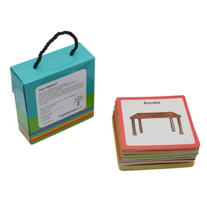 Memory Card For Children Mathematics Math Vocabulary Flashcards OEM Design