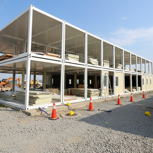 โครงสร้างบ้านคอนเทนเนอร์สำเร็จรูปแบบถอดประกอบได้ราคาประหยัด ขนาด 20 ฟุต บ้านสำนักงานแบบถอดประกอบได้ บ้านคอนเทนเนอร์ 3 ห้องนอน - Product Image 1