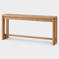 Meubles haut de gamme modernes, table console en bois de luxe avec tiroirs pour les espaces de vie contemporains