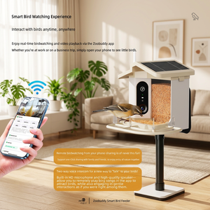 Mangeoire à oiseaux professionnelle avec caméra 4K HD, alimentation solaire sans fil, niche extérieure intelligente avec identification des espèces et station de détection automatique de nourriture - Product Image 3