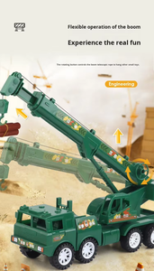 Camion-grue de construction en plastique pour garçons, véhicule multifonctionnel à inertie avec corde de levage, pour les 5-13 ans - Product Image 6