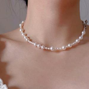 Collar de Perlas Barroco Elegante Retro Francés de Alta Gama para Mujer, Exquisito con Tamaños Escalonados, Producto de Nicho de Alta Gama - Product Image 1