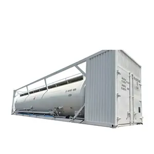 Manufacturer 40ft 50CBM Cement Transport Tank Container Bulk powder granule storage containers