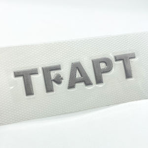 Label Pakaian Transfer Panas TPU Metalik 3D Embossing Timbul untuk Jersey Sepak Bola, <span class=keywords><strong>Patch</strong></span> Logo TPU - Product Image 4