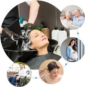 แชมพูสระผมแบบพกพาได้สำหรับร้านเสริมสวยแบบทันสมัยเฟอร์นิเจอร์ร้านตัดผม - Product Image 2