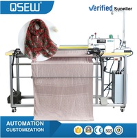 Machine à coudre industrielle QS-9900L pour écharpes, châles, étoles en soie et cachemire à bord étroit plié