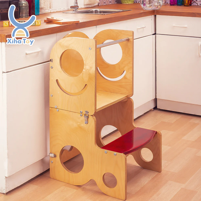 XIHA Лидер продаж, детская мебель, башня, детский ступенчатый стул, деревянная обучающая башня Монтессори, фанера для малышей, кухонная вспомогательная башня