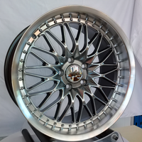 Jantes de course en alliage d'aluminium de haute qualité de 18 pouces (18*9.5) PCD 5*114.3 CB 73.1, fabriquées par flow forming, pour voitures particulières, chromées, 5 trous