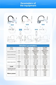 小型自律型インテリジェント4軸600mmアーム長関節式産業用SCARAロボット（PLCおよび1.5kW 220Vモーター搭載） - Product Image 4