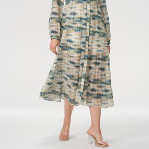 Vestido Camisero Midi Casual de Algodón Gauze Blanco de Manga Larga con Botones para Mujer, Ajuste Holgado, ¡Venta Caliente! - Product Image 6