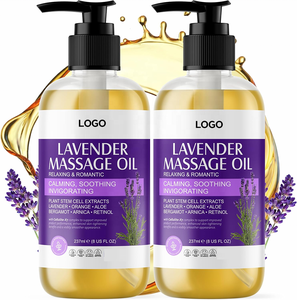 Huile de massage à la lavande en marque blanche, pure et hydratante, pour le visage et le corps, en vrac - Product Image 1