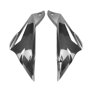 Protector de Panel Lateral de Tanque de Fibra de Carbono para Motocicleta <span class=keywords><strong>MT10</strong></span>, Cubierta Protectora para Yamaha <span class=keywords><strong>MT10</strong></span> <span class=keywords><strong>2016</strong></span>-2018, Negro Brillante - Product Image 2