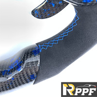 Volant en fibre de carbone forgé de haute qualité avec LED et palettes de changement de vitesse pour BMW i8 - Vente chaude RPPF