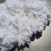 Fibre de polyester recyclée siliconée 3D 64mm, matériau de rembourrage creux de qualité professionnelle pour matelas, oreillers et jouets