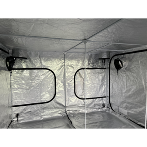Ventilateur <span class=keywords><strong>d</strong></span>'échappement silencieux et lumière LED grande tente de culture intérieure hydroponique boîte de chambre noire 200*200*200cm, idéal pour le jardin domestique - Product Image 5