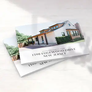 Brochure di proprietà immobiliari rivista di Marketing elenco di agenti immobiliari Flyer Open House Template