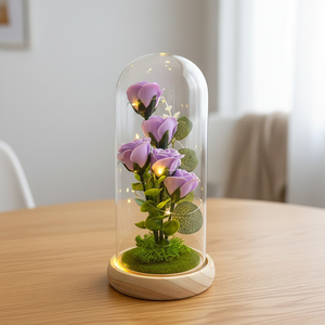 Roses éternelles préservées en verre à <span class=keywords><strong>prix</strong></span> d'usine pour la Fête des Pères - Durée de vie de 3 à 5 ans - Product Image 5