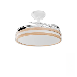 Ventiladores de Techo con Aspas Retráctiles de Madera con Luces LED, Iluminación Decorativa Moderna, Nuevas Aspas de Madera con Control Remoto Invisible - Product Image 1