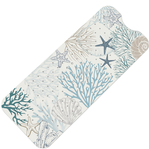Tapis de bain en PVC corail SHUCHING, antidérapant, anti-moisissure, 100x40cm, extra long, pour baignoire et douche, lavable en machine - Product Image 1