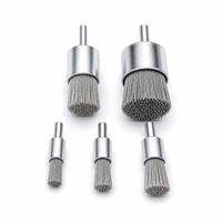 Brosse à filament abrasif pour poignée de stylo 6-40mm pour débavurage, meulage, polissage, carbure de silicium, céramique, élimination des marques d'usinage CNC