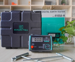 Testeur de résistance de terre Kyoritsu 4105A-H, mesure la résistance de terre numérique (précision 0,01% + 1), plage 0-2000, 0-200V AC - Product Image 2