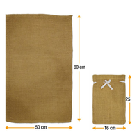 Bolsas de Yute Natural para Uso Agrícola, para Patatas y Verduras, 86x51cm, 203g, Aptas para Alimentos, Impresión Serigrafiada, Marca Personalizada, Fabricante