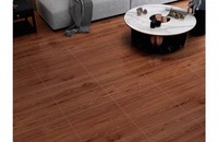 600x600mm Rouge Brun en Stock Promotion Antique Mat Grain de Bois Marbre Inspiré Sol Mur Texturé Antidérapant Porcelaine Carreaux