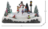 Ornements de village de Noël, style européen, artisanat en résine fait main, décoration, fabrication OEM, maisons de Noël, finition mate, lumière LED