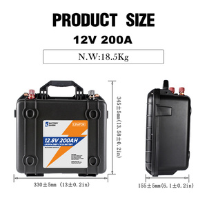 Deep Cycle Brand New 12V 200Ah Lead Acid Replacement Battery Pack Suitcase for RV/Yacht - Product Image 4