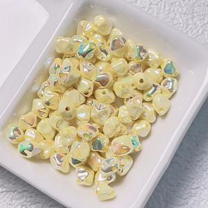 Fabricantes de materiales hechos a mano DIY en forma de fruta de estrella galvanizada UV Suministro de cuentas acrílicas de forma especial Cuentas de Lucite de plástico - Product Image 2