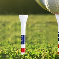 Tees de golf en bambou écologiques personnalisés de 42 mm, 54 mm, 70 mm, 83 mm avec logo personnalisé imprimé – Superbe accessoire de golf pour golfeurs